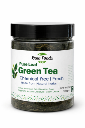 best natural green tea leaves 100g KreoFoods India