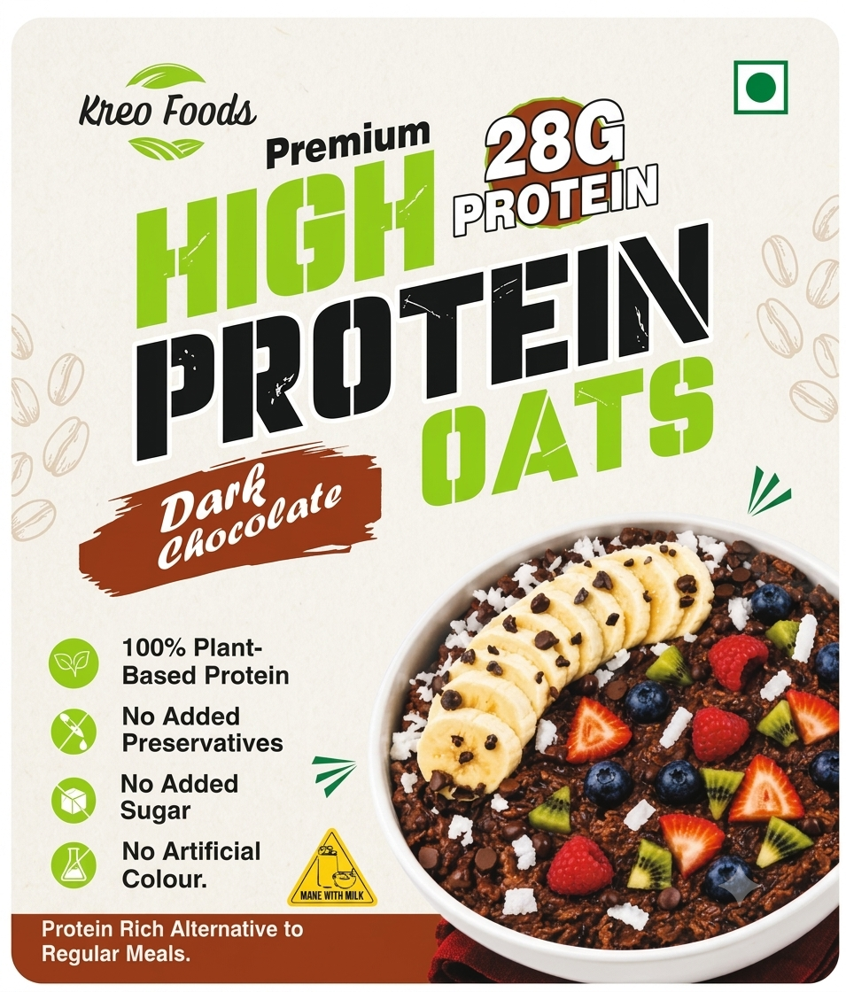 High Protein Dark Chocolate Oats with Dry Fruits and Seeds | 1kg - Image 5