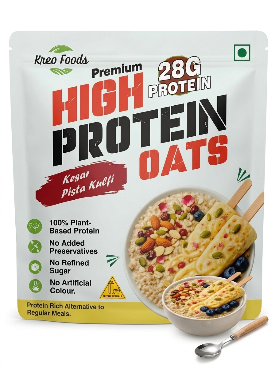 High Protein Kesar Pista Kulfi Oats with Dry Fruits and Seeds | 1kg