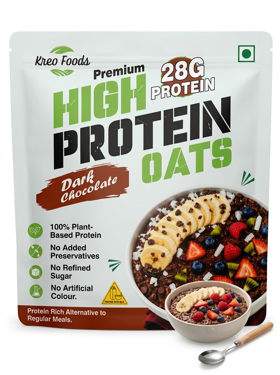High Protein Dark Chocolate Oats with Dry Fruits and Seeds | 1kg