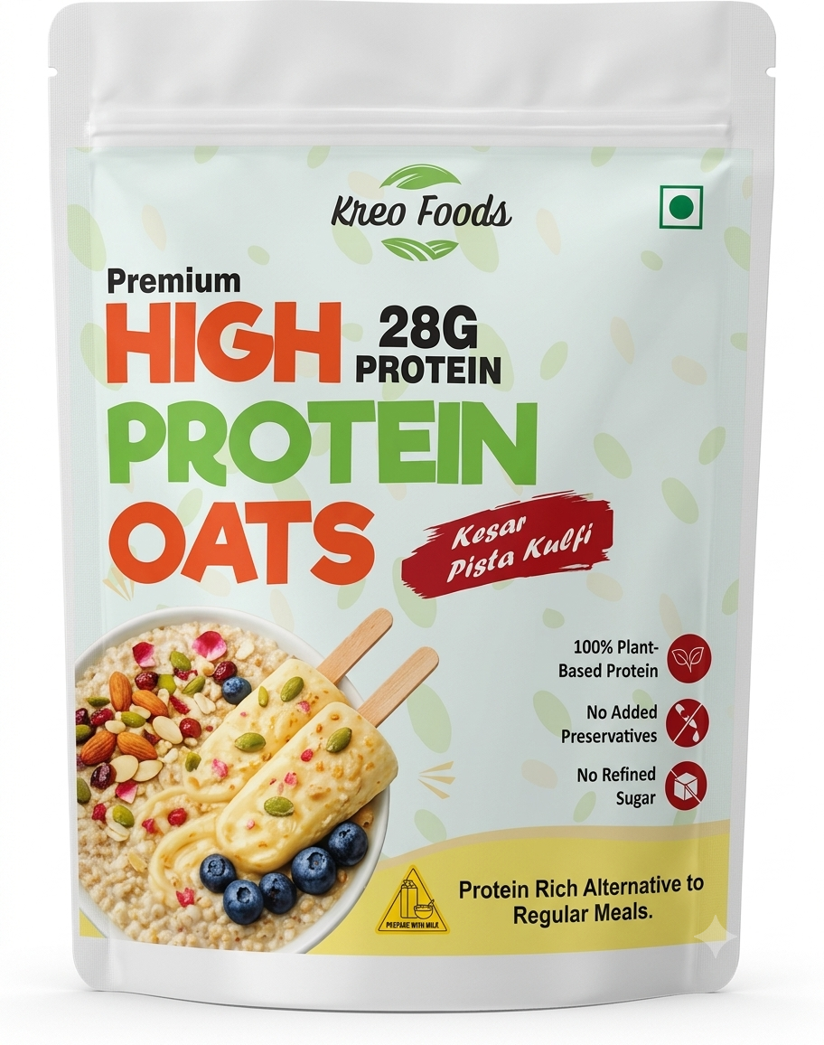 High Protein Kesar Pista Kulfi Oats with Dry Fruits and Seeds | 1kg - Image 5