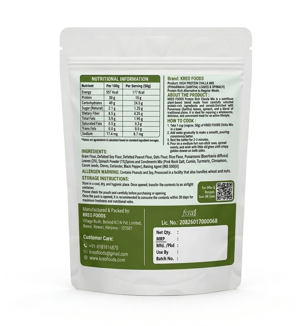 High Protein Chilla Mix Punarnawa (Santha) Leaves | 1kg - Image 2